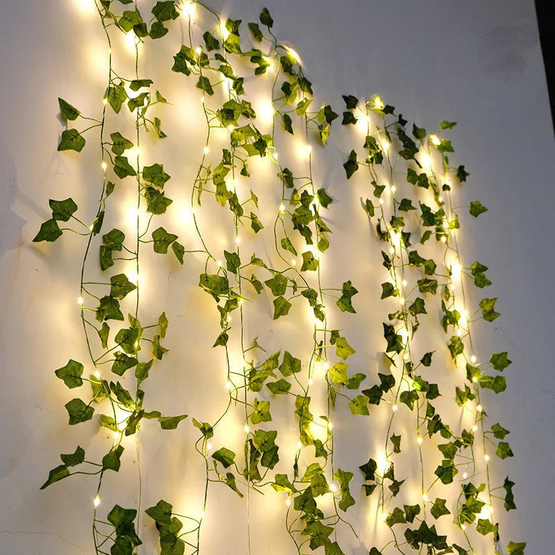 Garden vine LED string lights