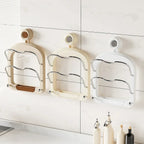 Suction Wall-Mounted Pot Lid Organizer Storage Rack