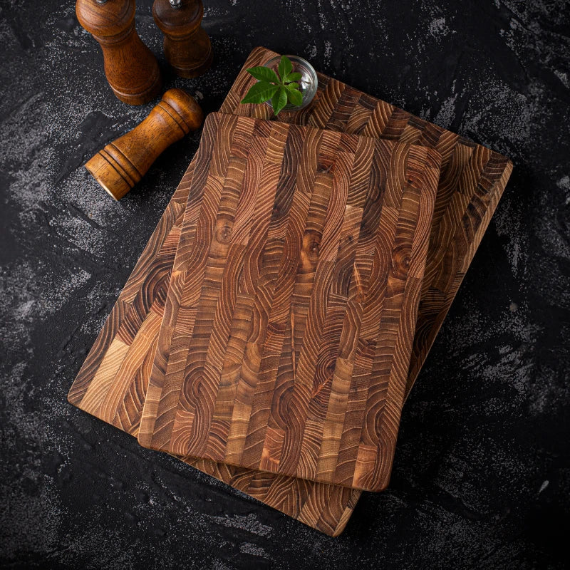 Cutting board made of wood – High-quality cutting board made of end grain wood for professional and amateur cooks