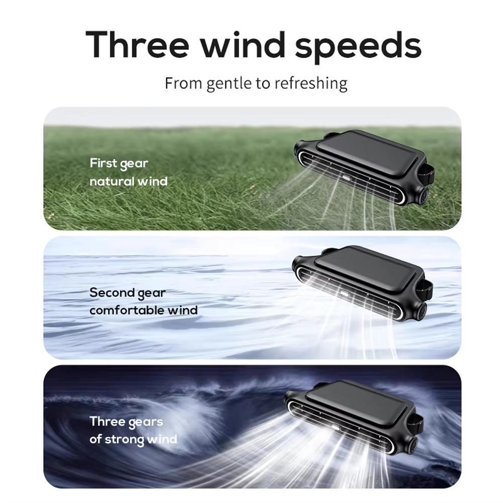 Car Headrest Cooling Fan 3 Speed Adjustable Electric Car Seat Fan 5V/2A Car Rear Backrest Fan Car Interior Accessories