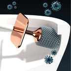 CleanFlex Toilet Brush Set | Wall-mounted without drilling | Deep cleaning with soft TPR bristles