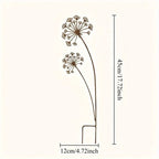 Florandis Metal Garden Stake Flower | Decorative Stake for Balcony, Bed & Plant Pot | Weatherproof & Detailed