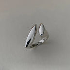 S925 Modern Geometric Elegance Rings