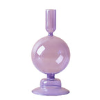 Lilac Candle Holder made of Glass