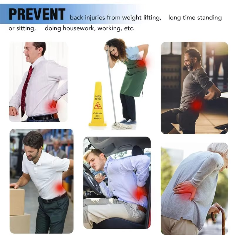 Lower Back Brace for Lumbar Support, Adjustable Orthopedic Back Belt