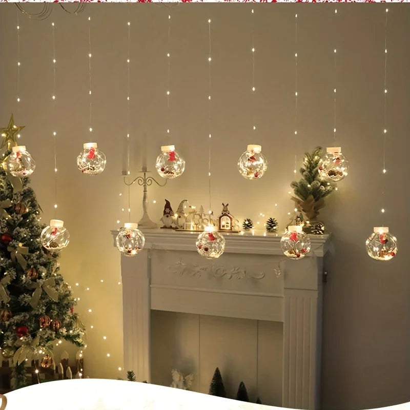 LantaarnLuxe | Warm LED Christmas Curtain Decor