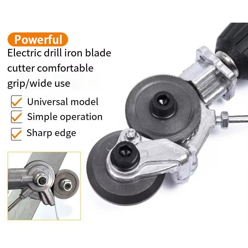 Electric Drill Sheet Metal Cutter Nibbler Attachment for Clean Plate Cutting