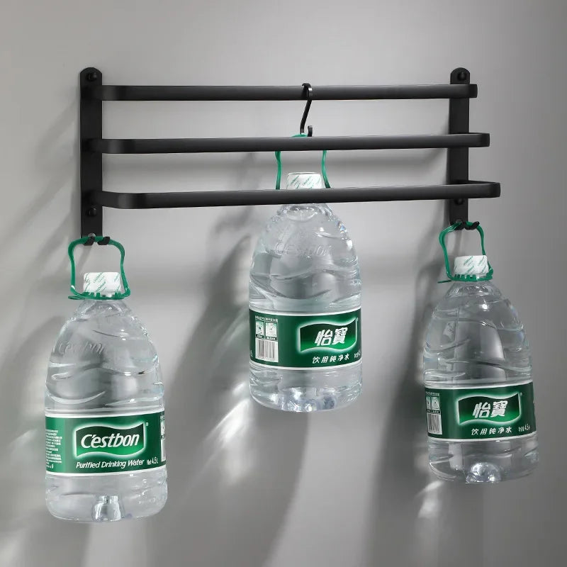 Fester Towel Holder - Black Aluminum | Screw Mount