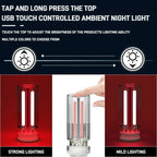 LumiVase Ambient Light | Glass Bottle Design | Touch Dimmer | USB | 5 Colors