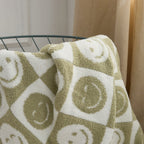 Smiley Checkered Blanket