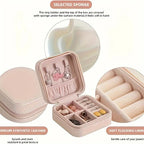Jewelry Organizer VOYELIA | Travel Case for Jewelry | Compact & Stylish | PU Leather