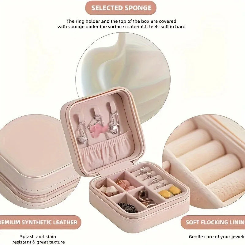 Jewelry Organizer VOYELIA | Travel Case for Jewelry | Compact & Stylish | PU Leather