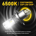 2pcs 30000LM LED Headlight Bulbs H4 H7 9003 CSP Fanless High Low Beam 12V 24V