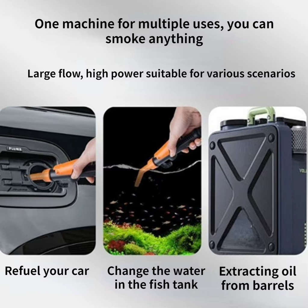 Portable Battery-Powered Oil Transfer Pump with Flexible Hose