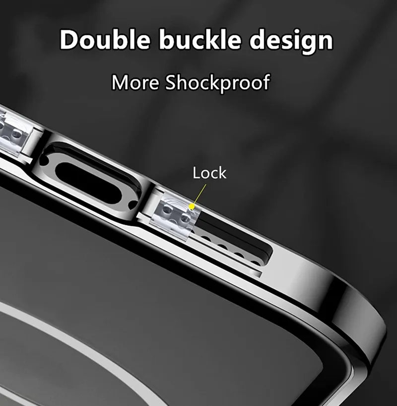Double Sided Magnetic Glass Anti-Peep Mobile Case