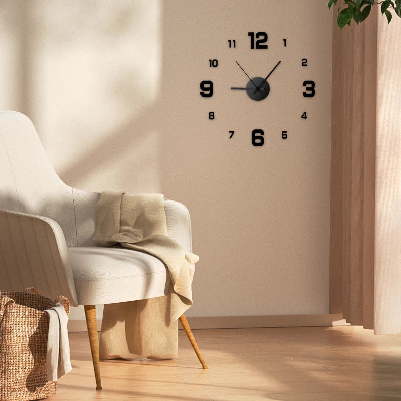 Creative frameless wall clock