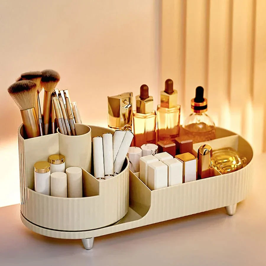 Eleganza – Luxury Beauty Organizer with Slim Rotating Design