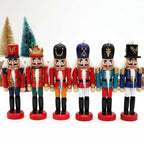 HoutPracht | Set of 6 Mini Nutcracker Ornaments