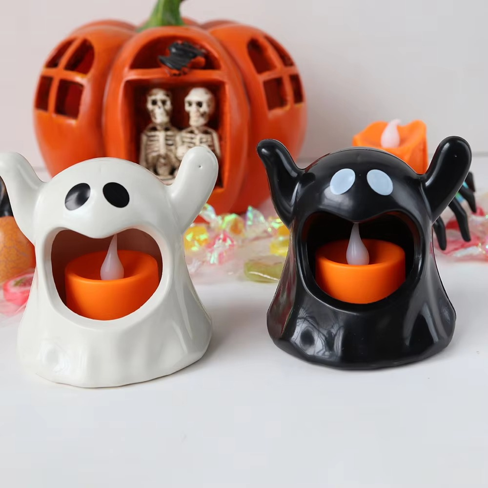 Light Ghost Halloween Lamp – LED Ghost Decoration with Battery Lighting