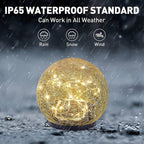 Lumora Solar Garden Light | Warm White LED Light | Automatic & IP65 Waterproof | Broken Glass Design