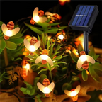 Enchanting Solar-Powered Bee String Lights with Multiple Modes