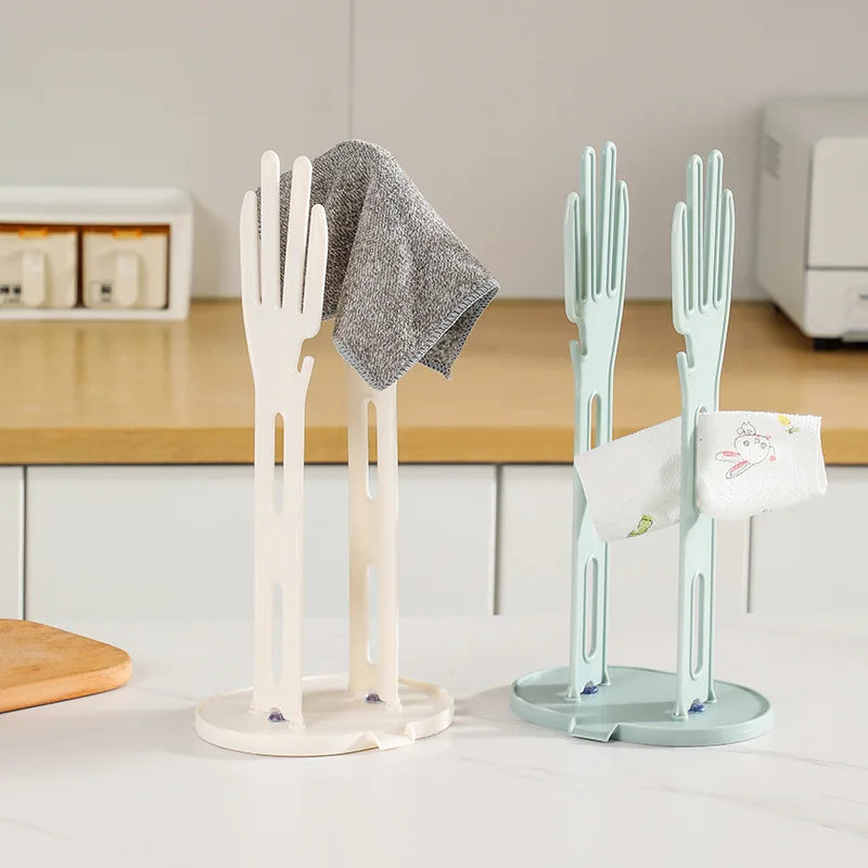 TROCKINO Drying rack for kitchen gloves | Glove holder & drying stand | Space-saving & hygienic | 34×16×13 cm