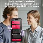 XF28 Open-Ear True Wireless Translation Earbuds with ASMR Features