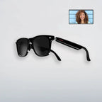 Glasses with blue light filter and camera function