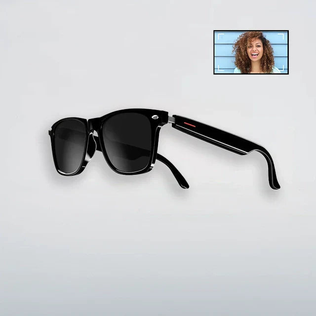 Glasses with blue light filter and camera function