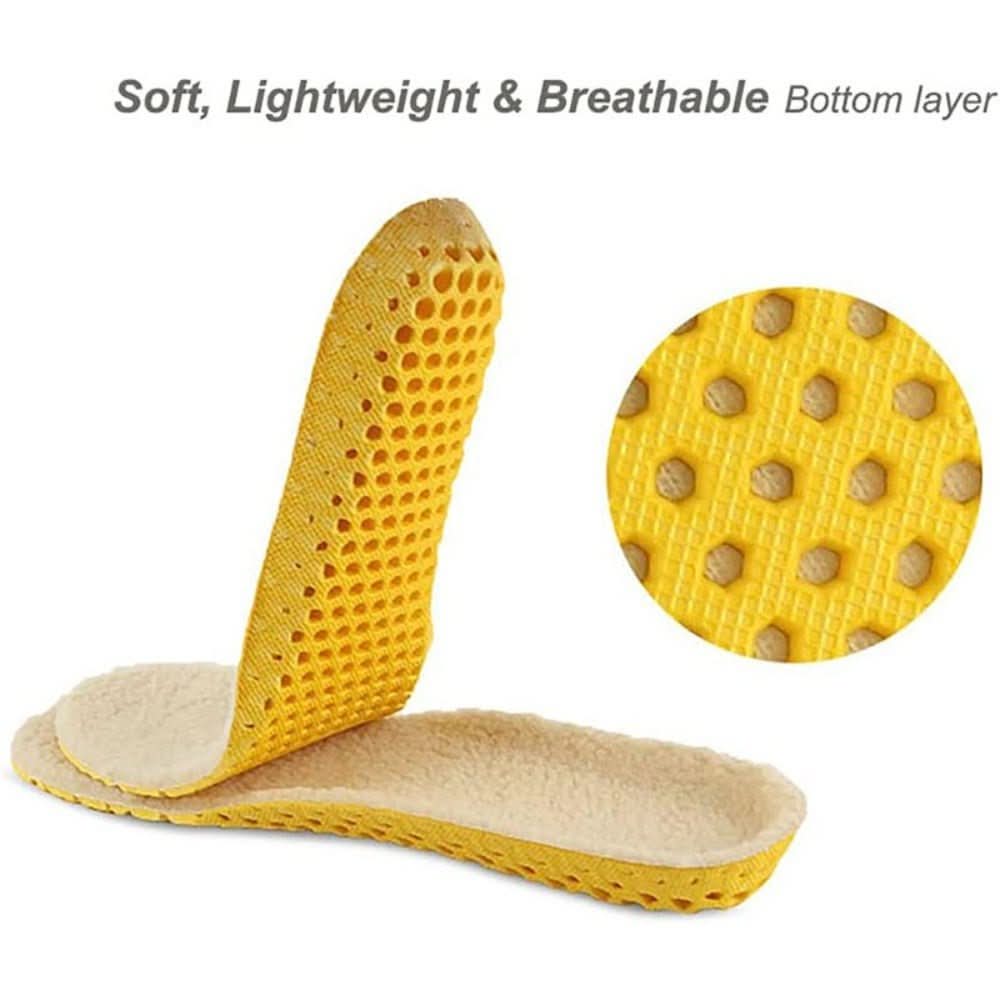 Insole for barefoot shoes with cushioning & breathability