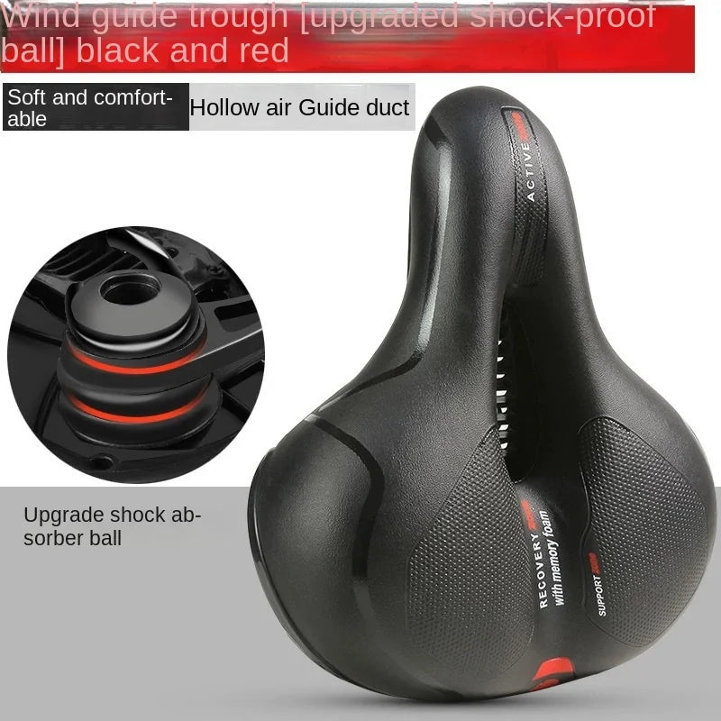 Comfortable Hollow Breathable Bicycle Saddle for MTB and Road Bikes - Shock-Absorbing Bike Seat for Long Distances