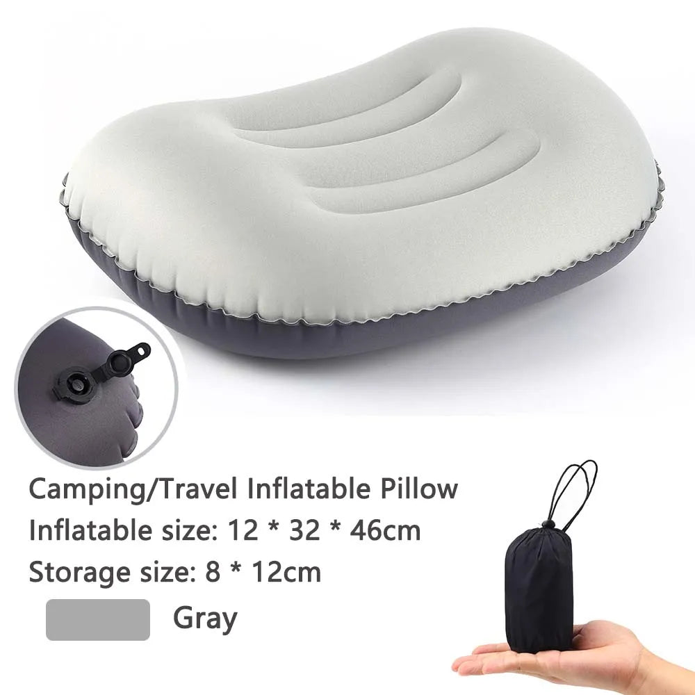 AirNest Inflatable Outdoor Pillow | Compressible & Foldable | Neck Support for Camping, Hiking & Travel