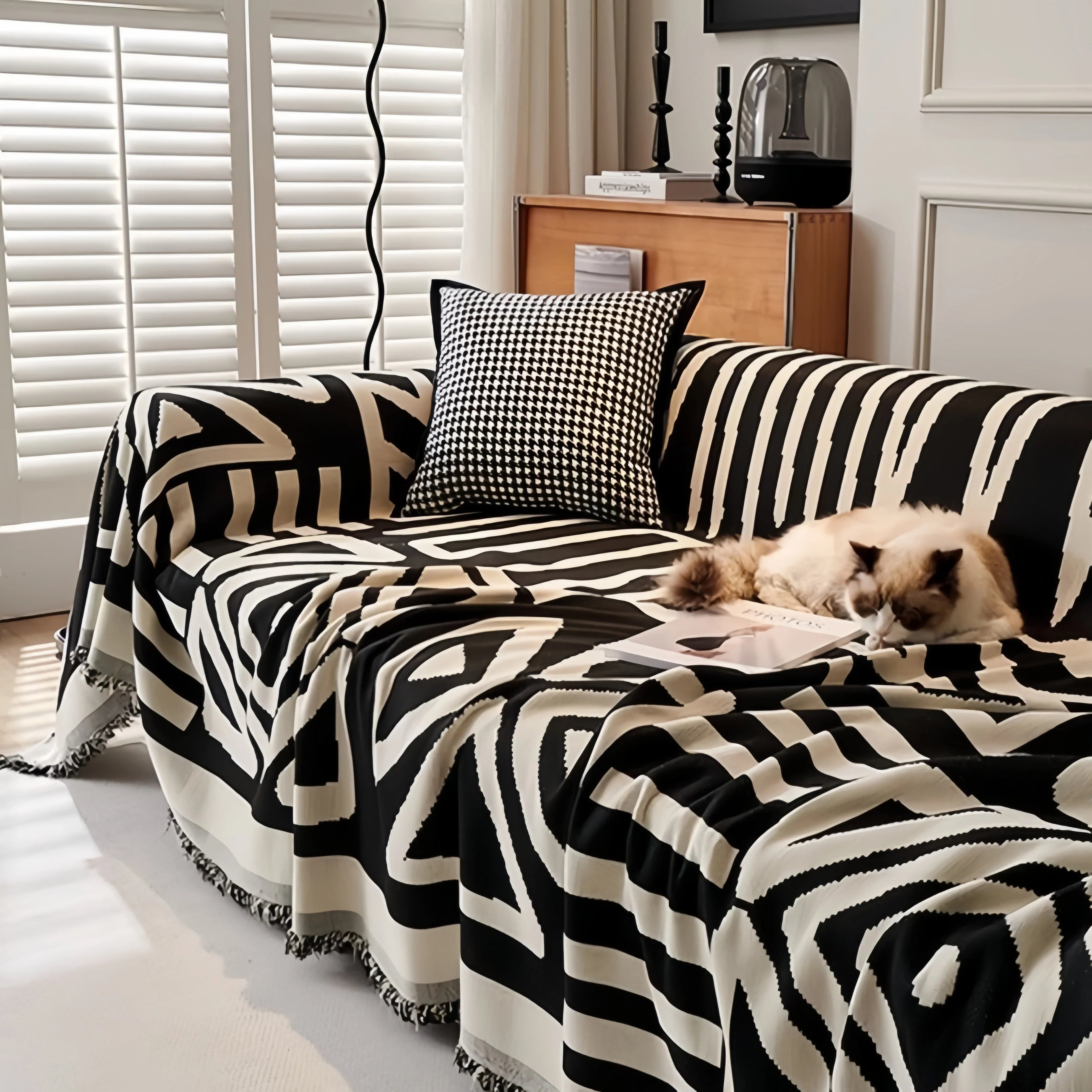 Sofa Towel With Tassels