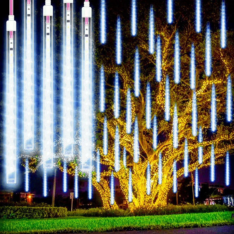 Waterproof LED Garland in the Shape of Falling Drops