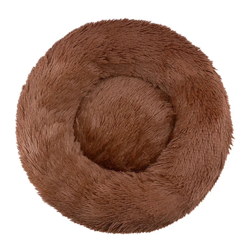 CozyNest Plush Round Pet Bed – Washable & Non-Slip