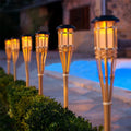 Solar Torch 5-Piece Set | Flame Effect LED Garden Lights | Solar Powered | Decorative Light for Outdoors