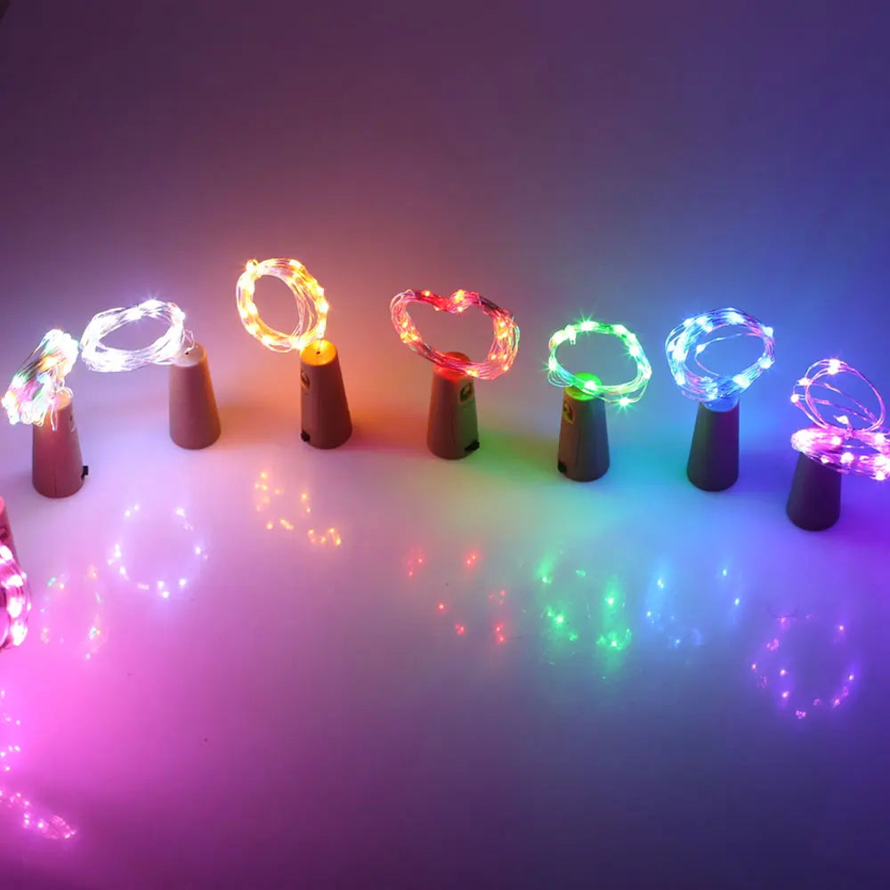 LED fairy lights for bottles – decorative lights with wire for creative lighting and DIY projects