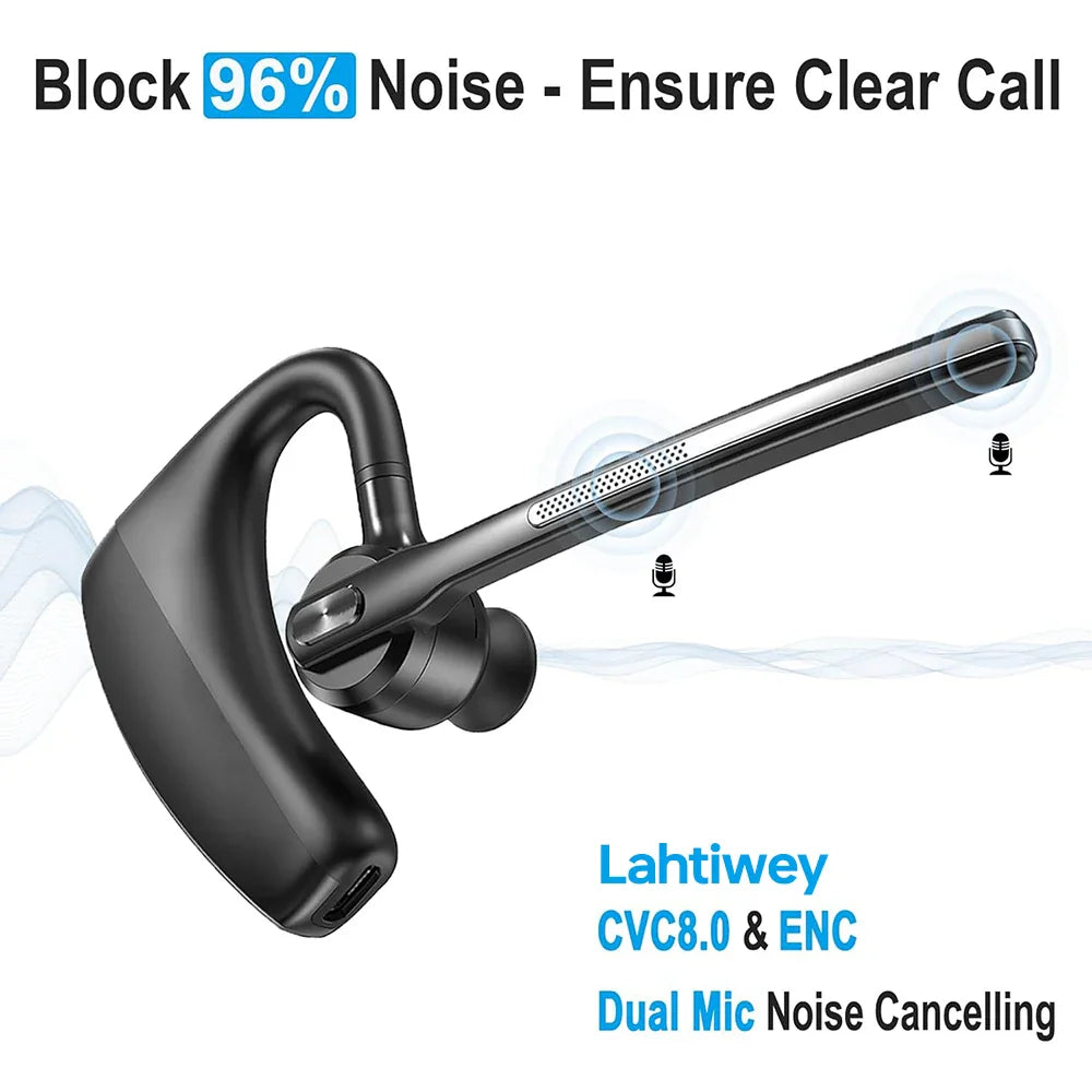 Noise-Cancelling Bluetooth Headset with Dual Microphones – Orivo