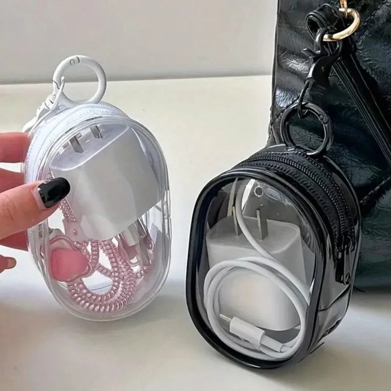 Podlette Mini Bag | Transparent & Waterproof | With Carabiner & Zipper
