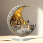 Moon Winter City Decor