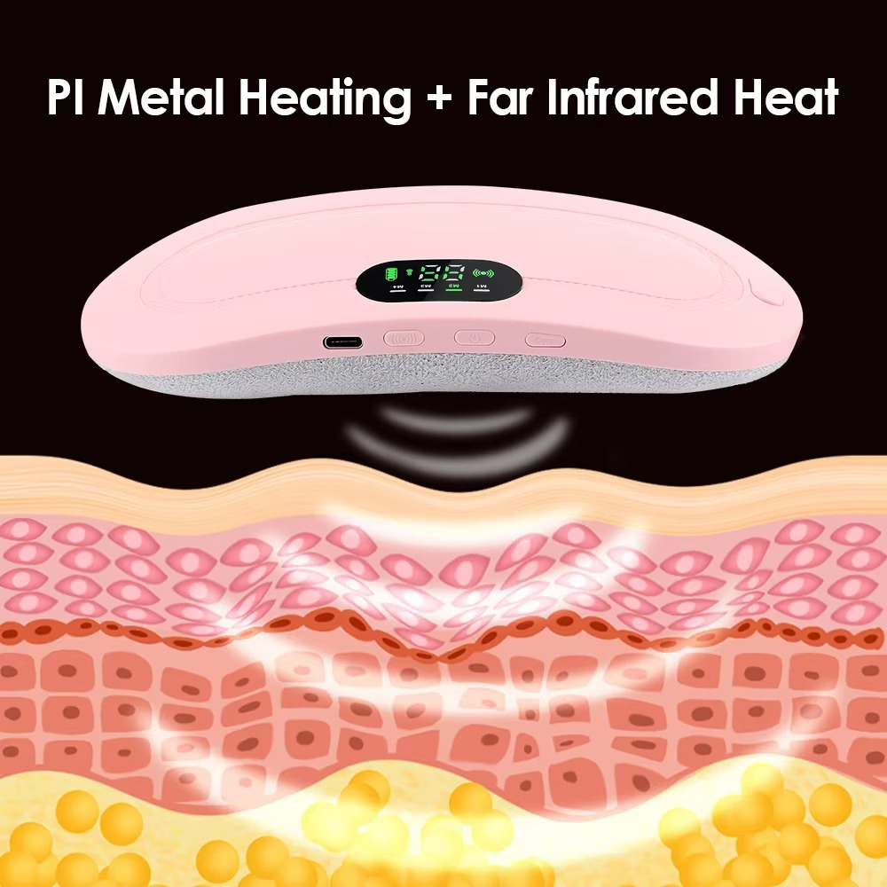 Heated Massage Belt with Intelligent Warming Therapy for Menstrual Comfort