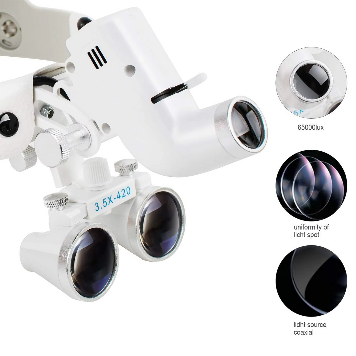 ProVision 5W LED Dental & Surgical Headlamp with 3.5X Magnifying Binocular Loupes