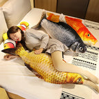 Giant Fish-Shaped Plush Pillow