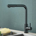 FlexiJet Black extendable kitchen faucet