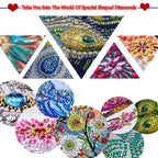 Butterfly Pendant | 5D DIY Diamond Painting | Double-Sided Acrylic | Sparkling Window Decoration