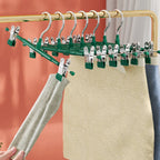Closyra Stainless Steel Hanger with Clips | Adjustable & Non-Slip | For Skirts, Pants & Underwear | Space-Saving & Seamless
