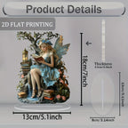 Celestia Acrylic Table Decoration Angel | Fairy Tale Stand | 18 cm | Gift & Photo Prop