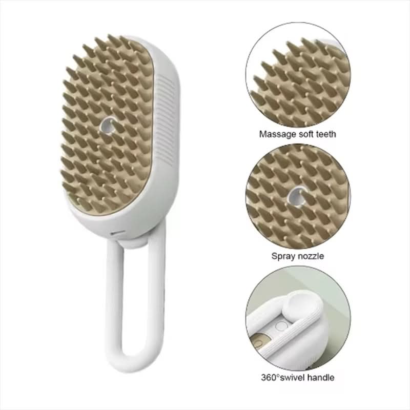 Steam comb for silky fur in dogs & cats