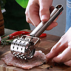 Flavora Marinade Injector | With 2 Needles & Cleaning Brush | For Liquid & Thick Marinades | Stainless Steel & Silicone