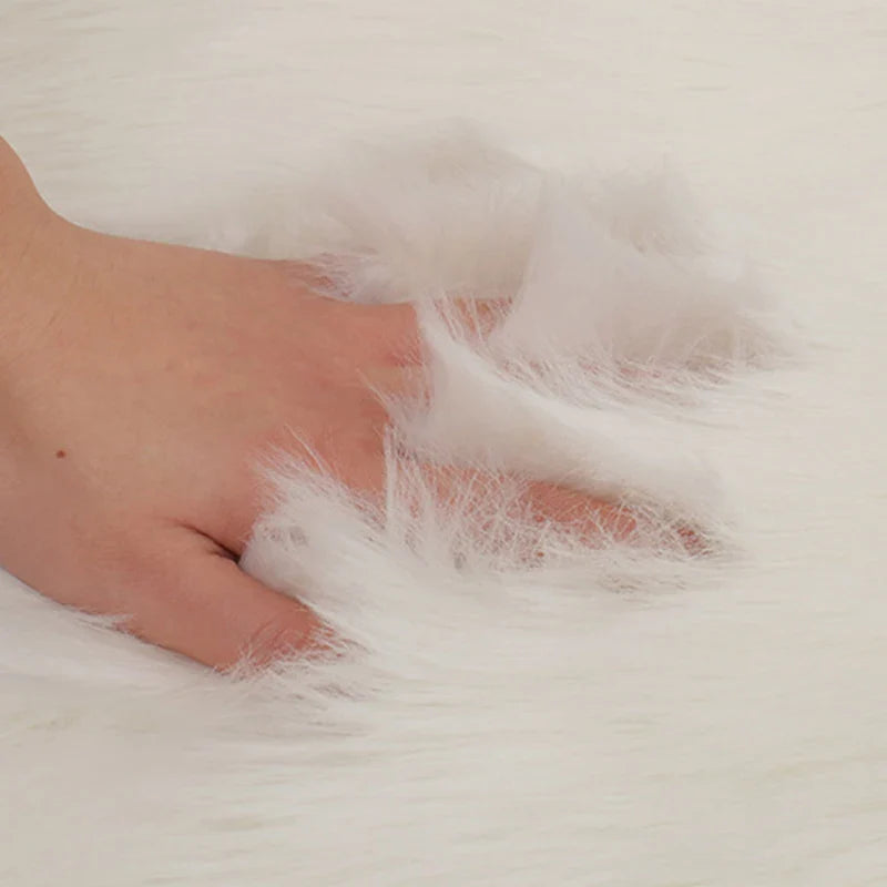 Imitated Rabbit Fur | Soft & Natural | 100x50 cm | Handmade